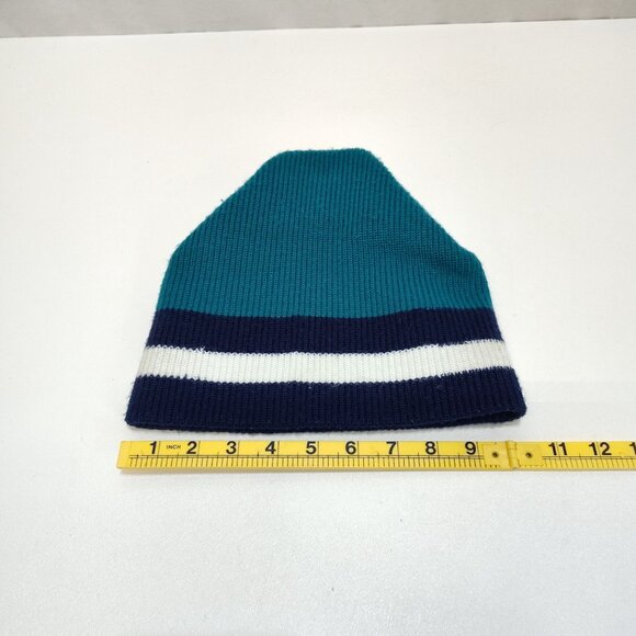 Penthouse Knits Made In USA Winter Ski Hat Beanie Striped Knit One Size Vintage - Picture 7 of 8